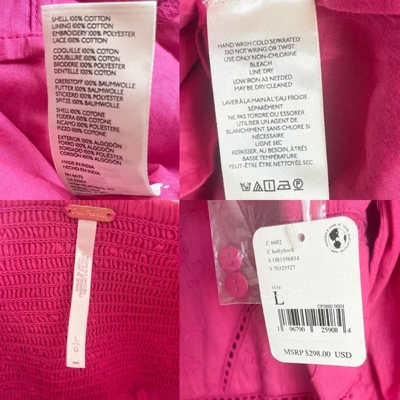 NWT Free People Lisa Lace Midi Dress - Picture 13 of 13